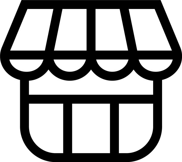 商店图标或标志孤立标志符号图片下载
