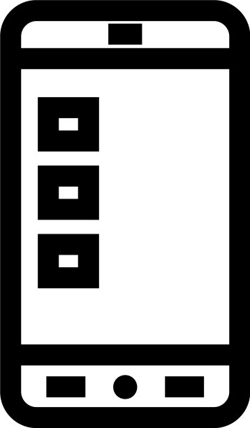 智能手机图标或标识孤立的标志符号图片下载