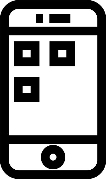 智能手机图标或标识孤立的标志符号图片下载