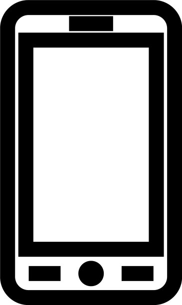 智能手机图标或标识孤立的标志符号图片下载