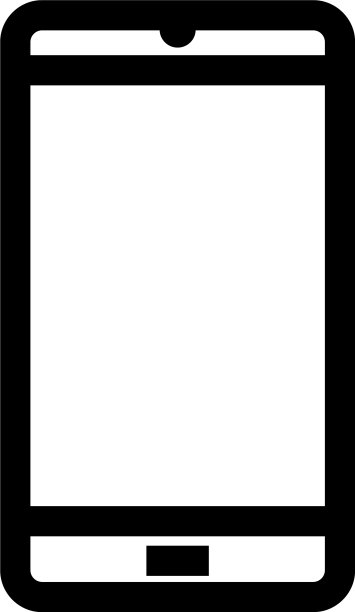 智能手机图标或标识孤立的标志符号图片下载