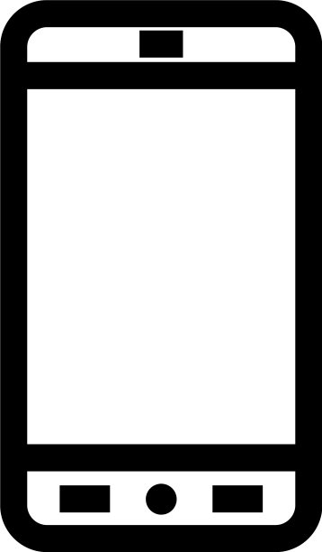 智能手机图标或标识孤立的标志符号图片下载