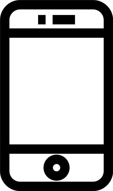 智能手机图标或标识孤立的标志符号图片下载