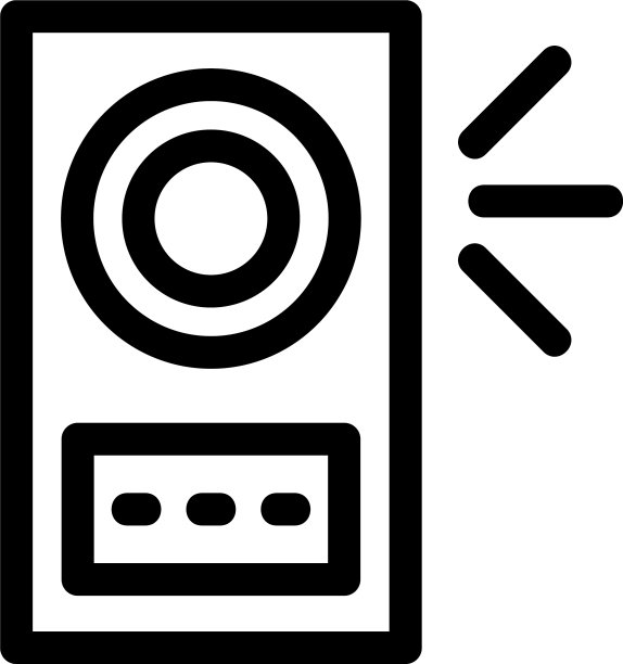 扬声器图标或logo孤立标志符号图片下载