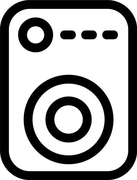 扬声器图标或logo孤立标志符号图片下载