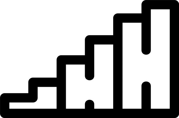 楼梯图标或标志孤立标志符号图片下载