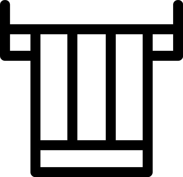 毛巾图标或标志孤立标志符号图片下载