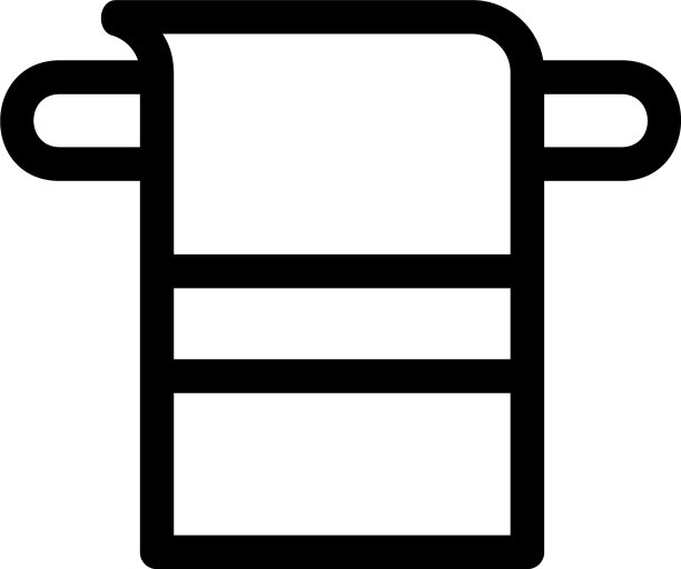 毛巾图标或标志孤立标志符号图片下载