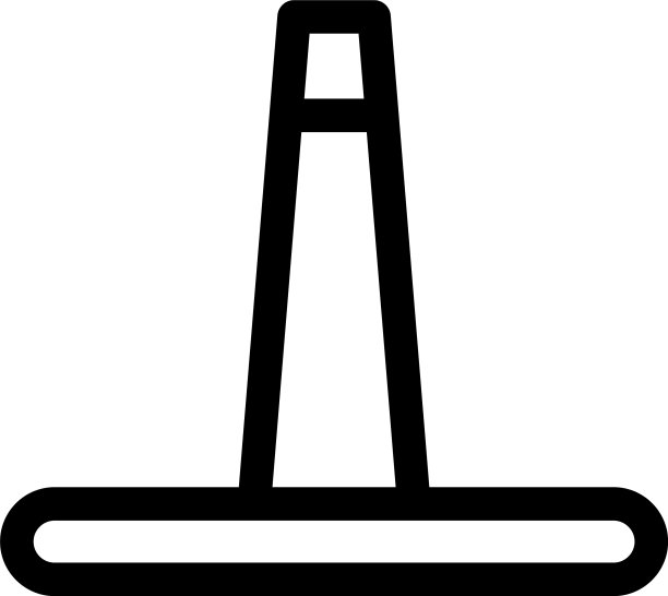 圆锥图标或标志孤立标志符号图片下载