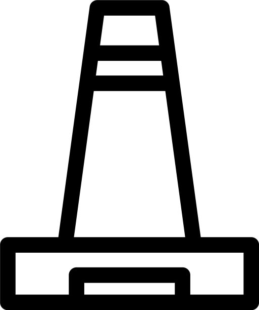 圆锥图标或标志孤立标志符号图片下载