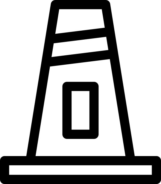 圆锥图标或标志孤立标志符号图片下载