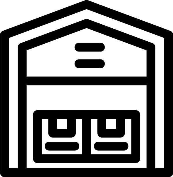 仓库图标或标志孤立标志符号图片下载