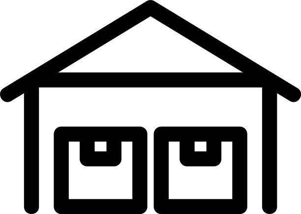 仓库图标或独立标志符号图片下载