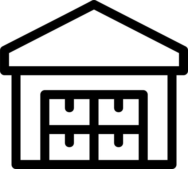 仓库图标或标志孤立标志符号图片下载