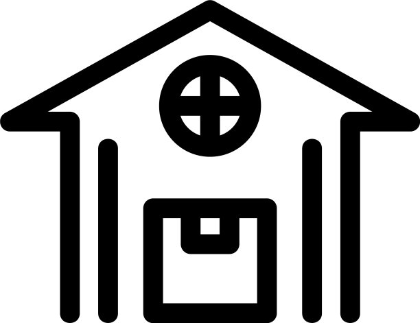 仓库图标或独立标志符号图片下载