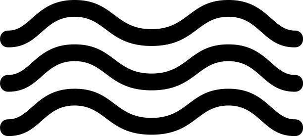 波浪图标或标志孤立符号符号图片下载