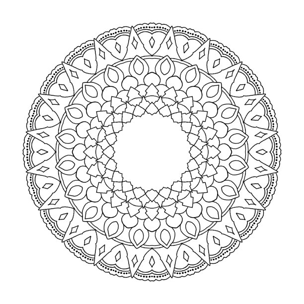 曼荼罗设计与皇家外观和感觉与圆形设计图片下载