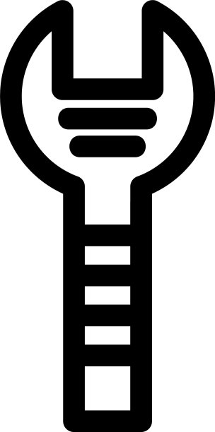 扳手图标或标志孤立符号图片下载