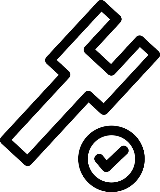 扳手图标或标志孤立符号图片下载