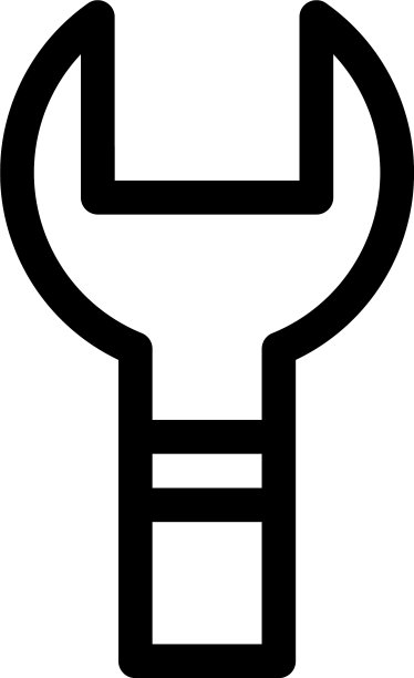 扳手图标或标志孤立符号图片下载