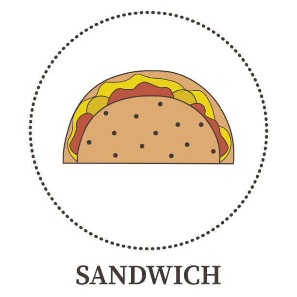 抽象的大三明治皮塔饼在白色的背景图片下载