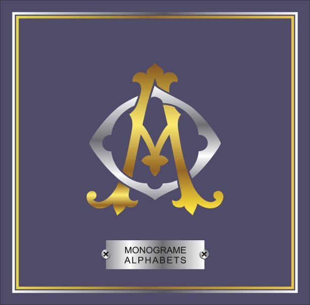 豪华标志集书法字母设计图片下载