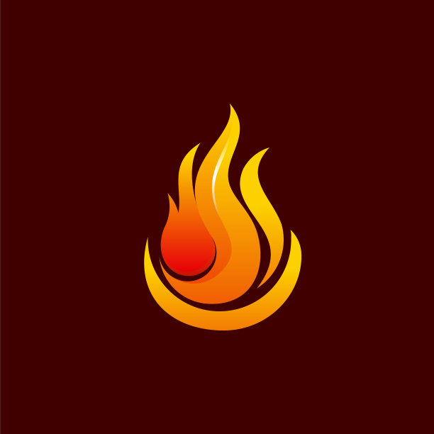 现代火焰火焰标志设计了标志性的火焰标志图片下载