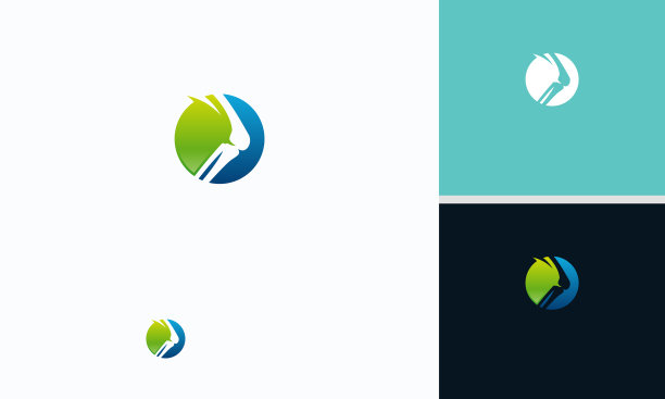 膝关节骨标志设计概念膝关节护理标志图片下载