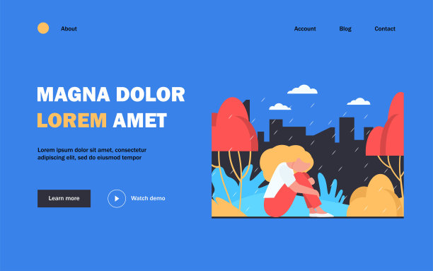 雨中悲伤的女孩图片下载