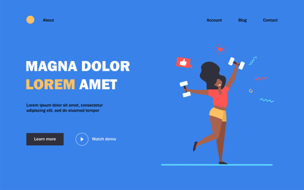 快乐的深色皮肤女孩做运动图片下载