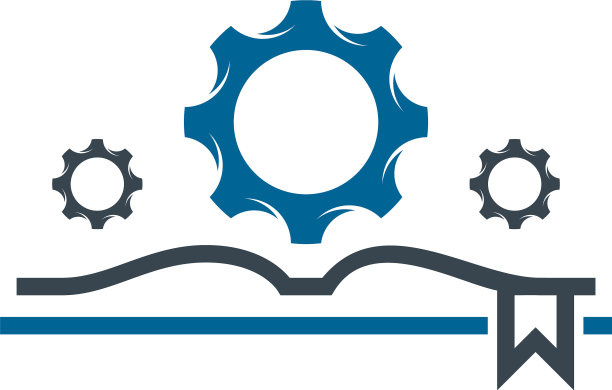 齿轮书标志设计概念机械学习图片下载