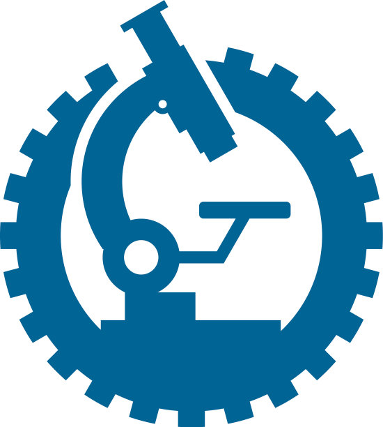 科技标志设计概念齿轮和图片下载