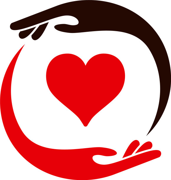 手爱标志设计慈善标志模板图片下载