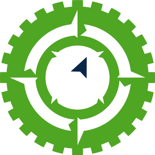 齿轮罗盘标志设计概念齿轮方向图片下载