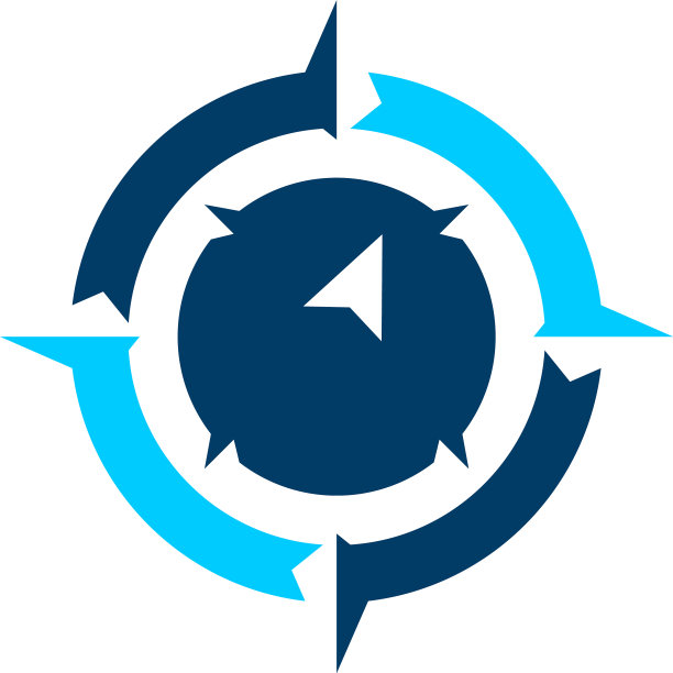 齿轮罗盘标志设计概念齿轮方向图片下载