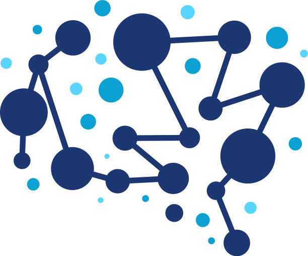 脑连接标志设计脑技术标志符号图片下载