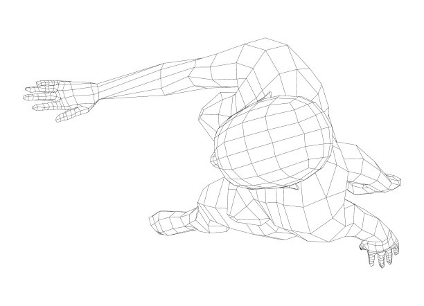 线框行走的女人图片下载