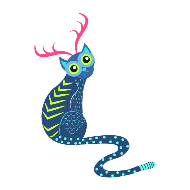 孤立的墨西哥猫阿莱布里耶性格图片下载