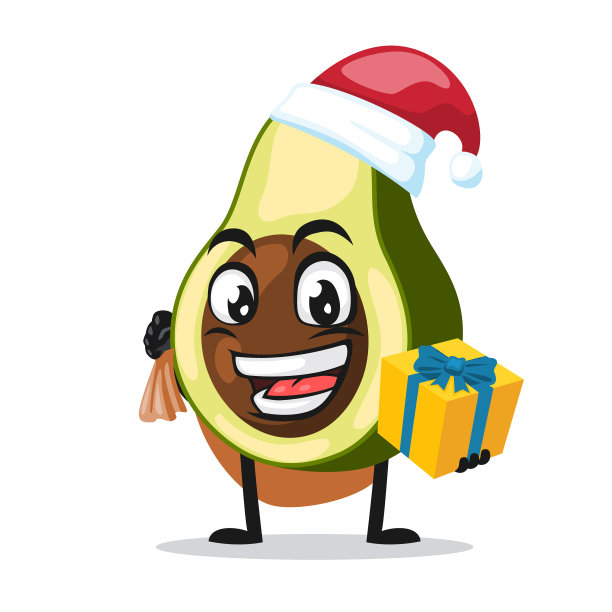牛油果吉祥物或人物图片下载