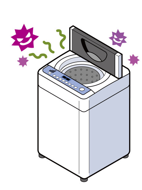霉菌和细菌滋生的洗衣机图片下载