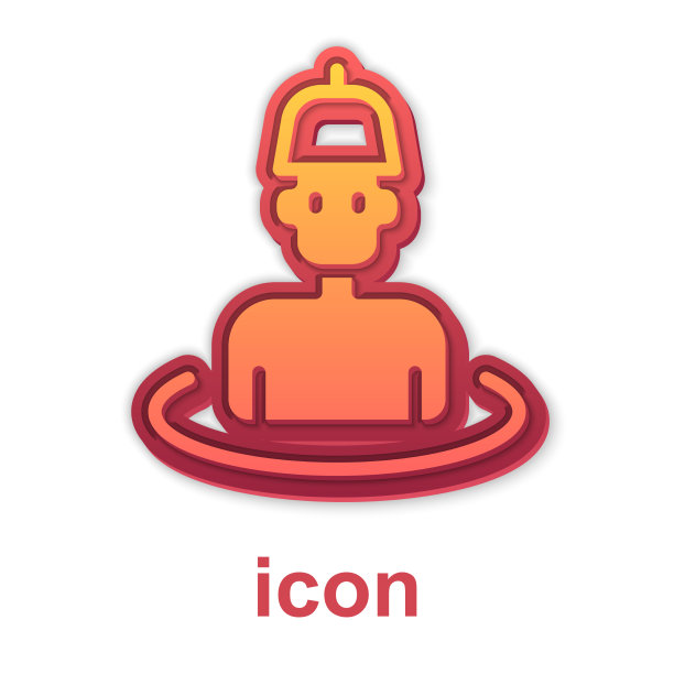 金男人在桑拿图标孤立在白色图片下载