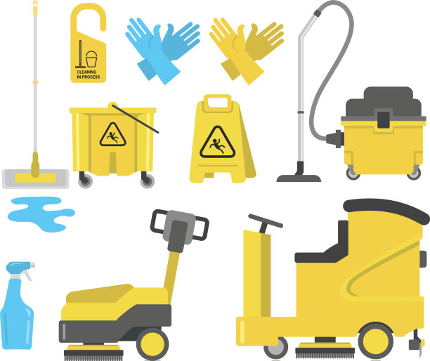 一套清洗地板的设备图片下载