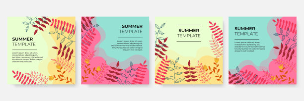 夏季销售横幅模板为您的业务。矢量图图片下载