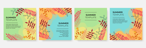 夏季销售横幅模板为您的业务。矢量图图片下载