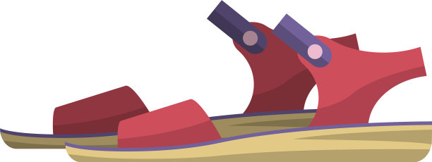 Basandals孤立在白色背景上图片下载