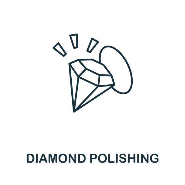 钻石抛光图标的简单元素来自图片下载
