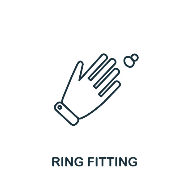 戒指配件图标来自珠宝的简单元素图片下载