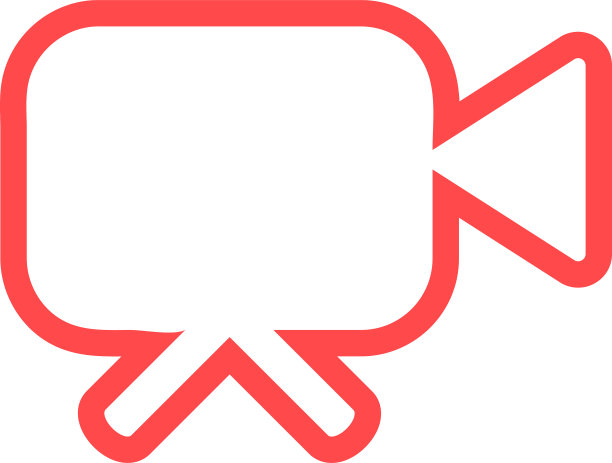 摄像头剪影方形图标图片下载