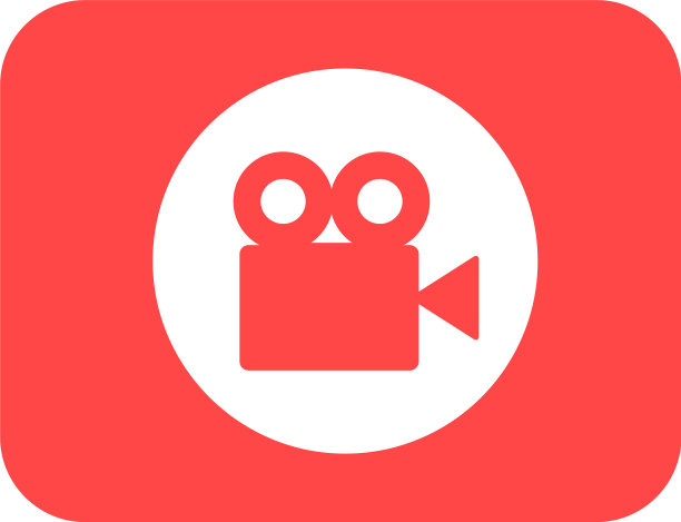 摄像头剪影方形图标图片下载