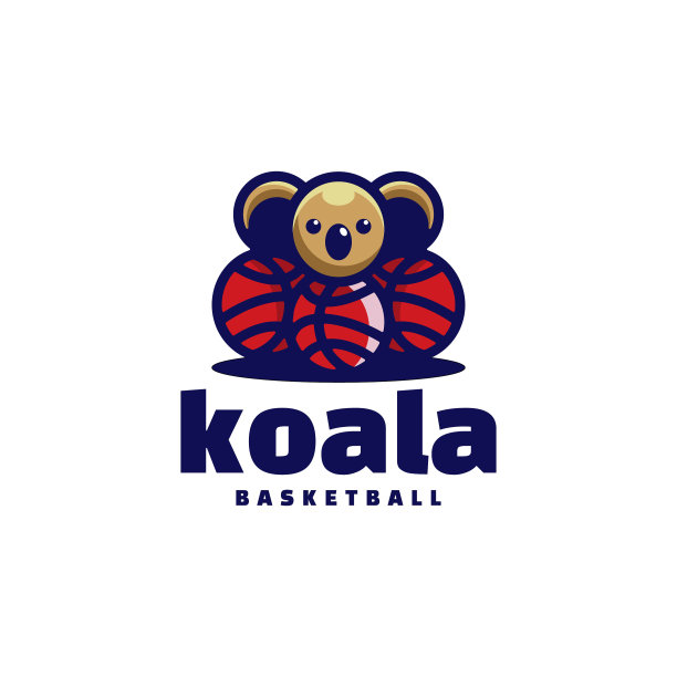 标志考拉简单的吉祥物风格图片下载